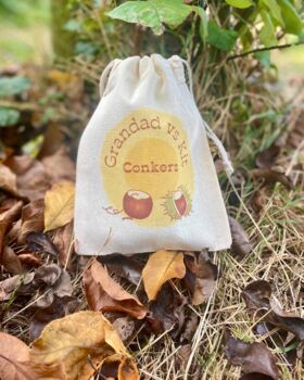 Grandad And Me Personalised Conker Game Set, 2 of 8