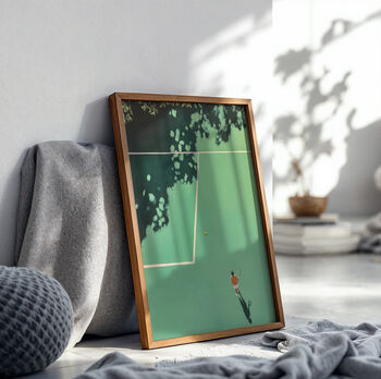 Minimalist Tennis Court Poster, Unframed, 8 of 10