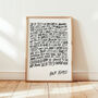 Wish You Were Here Pink Floyd Song Lyrics Art Print, thumbnail 2 of 9