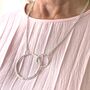 Two Ring Statement Necklace, thumbnail 5 of 7