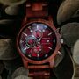 Edinburgh Personalised Wood Watch For Men Made From Walnut, thumbnail 1 of 10