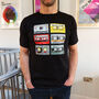 Personalised Cassette Tape Music Selection T Shirt, thumbnail 2 of 9