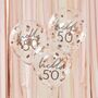 Hello 50 Birthday Balloons, thumbnail 1 of 2
