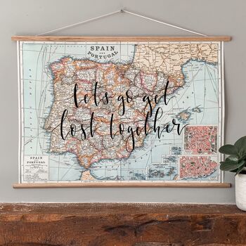 Personalised Map Of Spain And Portugal, 3 of 10