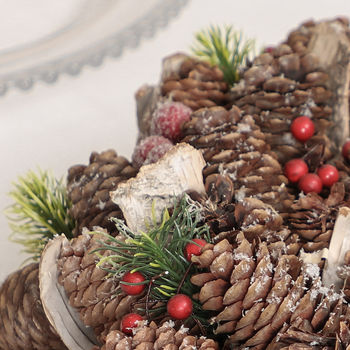 Winter Forest Candle Table Centrepiece, 4 of 8