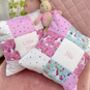 Pink Unicorn Name And Date Cushion, thumbnail 1 of 9