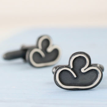 Cloud Cufflinks. Thinking Of You Gift For Friend, 4 of 12