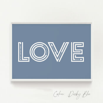 Love Print With Hidden Personalised Secret Message, 5 of 10