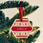 Personalised Nordic Christmas Place Setting, thumbnail 4 of 4