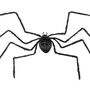 Halloween Black Spider Decoration 60cm, thumbnail 2 of 4