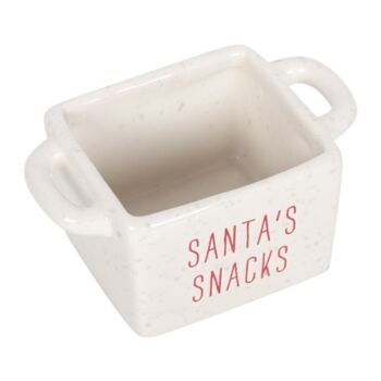 Set Of Three Ceramic Christmas Snack Pots, 4 of 6