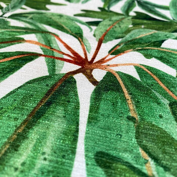Green Tropical Eucalyptus Leaves Cushion Cover, 6 of 7