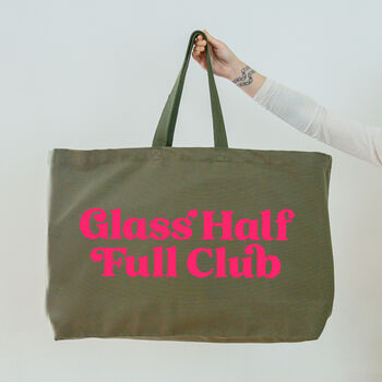 Olive Really Big Bag. Glass Half Full Club. Weekend Bag, 2 of 6