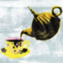 'St Pauls' London Tea Cup Teapot Original Screen Print, thumbnail 2 of 2