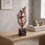 Abstract Face Sculpture Rose Gold Decorative Bust, thumbnail 2 of 9