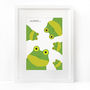 Frog Family Selfie, Personalised Print, thumbnail 2 of 4