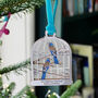 First Christmas Together Birdcage Christmas Ornament, thumbnail 3 of 3