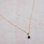 18ct Gold Plated Swarovski Crystal Birthstone Necklace, thumbnail 4 of 5