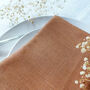 Embroidered Personalised Linen Napkin, thumbnail 5 of 6