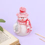 G Decor Festive Jolly Snowman Candle, thumbnail 1 of 3