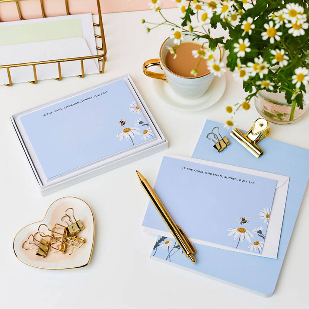 Personalised Wild Daisy Notecards, 1 of 3