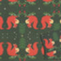 Christmas Squirrel Wrapping Paper, Squirrel Gift Wrap, thumbnail 1 of 3