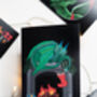 Dragon On The Fireplace Christmas Card, thumbnail 3 of 7