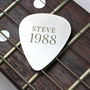 Personalised Year Silver Plectrum, thumbnail 1 of 3