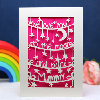 'To The Moon And Back' Personalised Card, 2 of 7