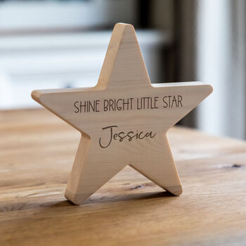 Personalised Shine Bright Little Star New Baby Gift, 3 of 5