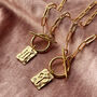 Chunky T Bar Zodiac Star Sign Necklace, thumbnail 6 of 12