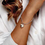 Sterling Silver Nugget Heart Locket Bracelet, thumbnail 2 of 9