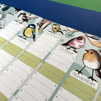 2025 Garden Birds Wall Calendar And Year Planner, 7 of 9