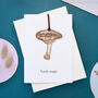 Mushroom Keepsake Valentine's Card, thumbnail 3 of 8
