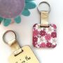Personalised Birthday Flower Keyring, thumbnail 6 of 12