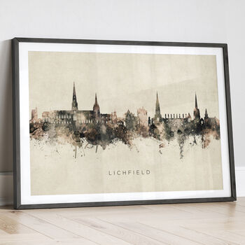 Lichfield Skyline Cityscape Art Print, 12 of 12