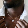 Men's Personalised Sterling St Christopher Necklace, thumbnail 6 of 10