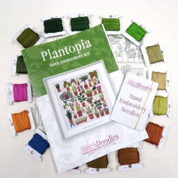 Plantopia Hand Embroidery Kit, 4 of 9