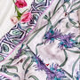 Silk Oblong Scarf 'Lavender Gardens', thumbnail 3 of 10