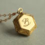 Personalized Hexagon Photo Locket Necklace, thumbnail 1 of 7