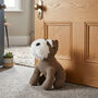 Luxury Schnauzer Dog Herringbone Doorstop, thumbnail 3 of 4