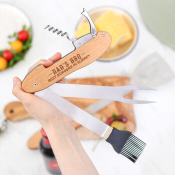 Personalised Dad's Best Barbecue Multi Tool Gadget, 2 of 12