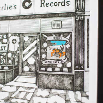 Personalised Record Shop Print, 5 of 10