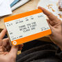 Train Ticket Personalised Father's Day Card, thumbnail 3 of 5