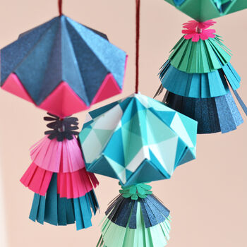 Hanging Origami Decoration Craft Kit, 7 of 8
