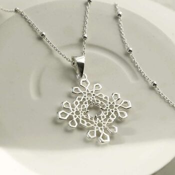 Sterling Silver Stellar Pendant Necklace, 2 of 4