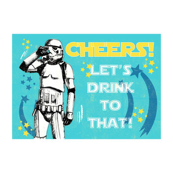 Original Stormtrooper Cheers Celebration Card, 2 of 3
