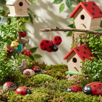 Handmade Felt Lottie Ladybird Hanging Decoration, 3 of 7