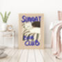 Sunday Book Club Typography Art Print, thumbnail 3 of 3