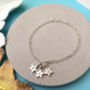 Personalised Sterling Silver Initial Star Bracelet, thumbnail 6 of 12